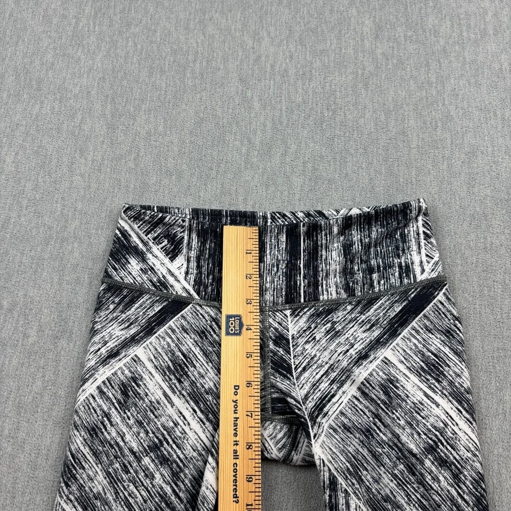 Lululemon Wunder Under Crop II Leggings Women 4 Black Heat Wave Training Gym 23